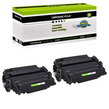 GREENCYCLE for HP CE255A (55A) Black Toner Cartridge - 2 Pack picture