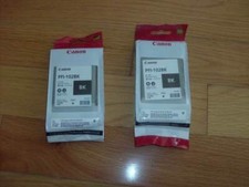 2016 GENUINE LOT 2 Canon PFI-102BK 130ml BLACK INK TANK IPF500 IPF600 IPF700 NEW picture