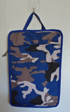L.L.Bean Blue/Black/ Beige Laptop Sleeve w/Handle Neoprene Lining 15