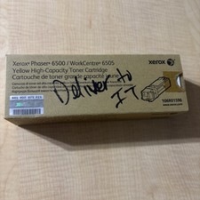 Genuine Xerox 106R01596 Yellow Toner for Phaser 6500 & WorkCentre 6505 NEW picture