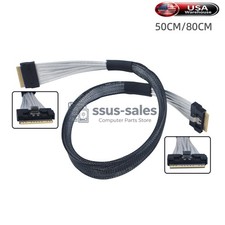 Slim SAS SFF‑8654 8i To SFF‑8654 8i Data Transmission Cable 24Gbps 50cm 80cm NEW picture