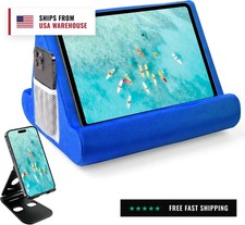 2pcs Multi-Angle Tablet Holder Cushion Stand with Net Pocket & Black Color Phone picture
