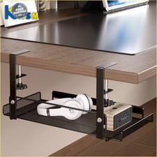 Under Desk Cable Management Tray No Drill, Metal Mesh Cable Management picture