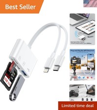 Universal USB-C & Lightning Card Reader: Fast Transfer for iPhone, iPad & More picture
