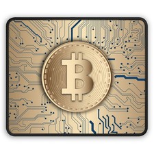 Bit coin Mouse Pad BTC Cryptocurrency Trading Office Desk Gaming Mouse Mat picture
