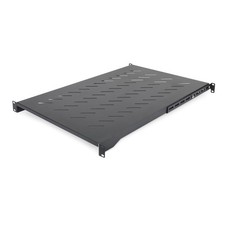 StarTech.com 1U 4-Post Server Rack Shelf, Vented, Adjustable 28-34.4in, Black  picture