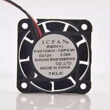 ICFAN F4010AN-12PCW 4010 DC12V 0.08A 4CM 2-wire silent cooling fan picture
