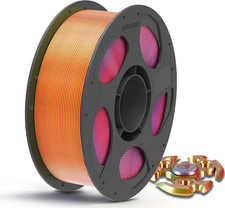 Silk Tri Color Pla Filament, 3-In-1 Chrome Coextrusion Color Change 3D Printer F picture