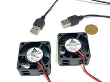 2 Pieces USB connector plug Fan 5v GDStime 4cm 4020 40mm 40x40x20mm computer A41 picture