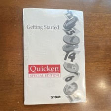 Intuit Quicken for Windows Special Edition Getting Started Manual Vintage Sealed picture