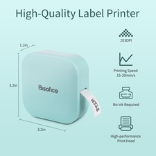 Bisofice Q30 Label Maker Machine Mini Pocket Thermal Label Printer With HSDL picture