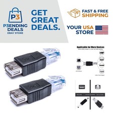 Reliable USB to RJ45 Ethernet Adapters - 2-Pack for Seamless Connectivity Needs picture