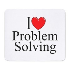CafePress I Love Problem Solving Mousepad  (190674910) picture