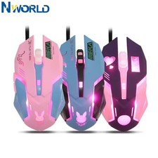6 Button Gaming Mouse RGB LED Backlit Wired USB Computer Mouse Ergonomic Gamer picture