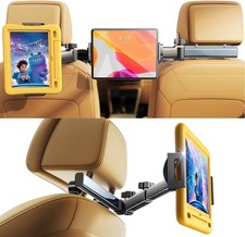 Lisen 3-in-1 Ipad Car Holder Backseat Tablet Mount Organizer For 4.7–11