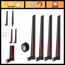 Dual Band WiFi Antenna 2.4GHz 5GHz RP-SMA Male Connector for PCI-E USB Router 4p picture