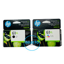 2-PACK GENUINE HP 61XL Black & TriColor Ink DESKJET 2540 2541 2544 NEW SEALED picture