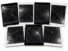 Lot of 7 Apple iPad 9th Generation Gen Cellular A2603 Unlocked Cracked Screens picture