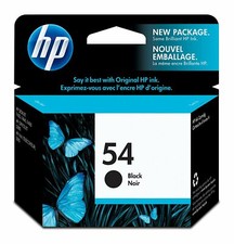 GENUINE NEW HP 54 Black Ink Cartridge for Deskjet F4140 Officejet J3600 FAX 3180 picture