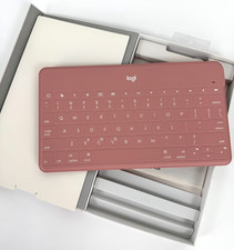 Logitech NIB Pink Keys To Go Logi Mobile Keyboard Bluetooth USB Cable Auth picture