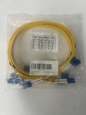 PACK of 6 1M LC/LC Fiber Optic Patch Multimode Duplex Orange Cable DX62.5 LCLC picture