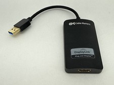 Cable Matters USB 3.0 4K DisplayPort Adapter Black Powered Video picture