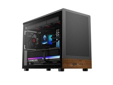 Rosewill Micro ATX Gaming PC Case | Walnut-Finished Mesh Front Panel | 3 × 120mm picture
