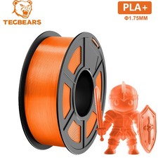 TECBEARS PLA+ Clear Orange 1KG PLA Plus Filament 1.75mm 3D Printer Filament picture