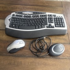 Microsoft Wireless Comfort Keyboard 4000 w/ Mouse & Transmitter 1045, 1008, 1028 picture