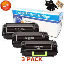 3 PK Toner Cartridge for Lexmark MS811DN MS810DE MS810DTN MS811N M812DN 52D1000 picture