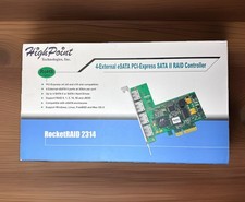 HighPoint RocketRAID Model 2314 4 channel PCI-e to SATA II Raid Controller Card picture