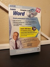 Video Professor Learn Word Complete 3-CD Set Vintage NEW Factory Sealed  picture
