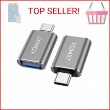 USB C to USB Adapter [2-Pack], Thunderbolt 3 to USB 3.0 OTG Adapter Compatible w picture