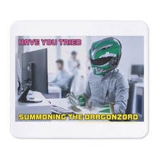 CafePress Power Rangers Summoning The Dragonzord Mousepad  (968462504) picture