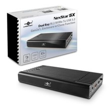 Vantec NexStar SX,Dual Bay M.2 NVMe To USB 3.2 Gen2x1 Enclosure W/Clone Function picture