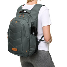 Lolë Quilted Laptop Backpack – Stylish, Durable, Padded Compartment for 15