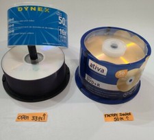 Dynex & Ativan DVD+R Disks 16x 120 Min 4.7 gb 33-Pack & 50 Pack Gold Dvd (83pc) picture