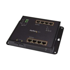 StarTech.com Industrial 8 Port Gigabit PoE+ Switch w/2 SFP MSA Slots - 30W - ... picture
