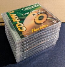Verbatim Double-disk Packs, Lot of 9, CD-RW 74 Min/650 MB AND CD-R 80Min/700MB picture