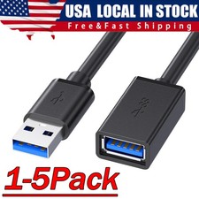 USB3.0 Extension Cable High Speed Extender Cord Adapter TypeA Male to Female Lot picture