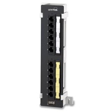 Leviton 69586-U89 Cat 6 UTP 110-Style Flat Universal Patch Block 12-Port Black picture