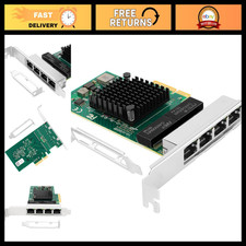 Quad RJ45 1GbE Network Card PCIe 2.0 x4 NIC for High-Speed Connectivity picture