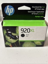 HP 920XL Office Jet Black Ink Cartridge Genuine Sealed in Box 03/2024 picture