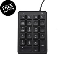 V7 KP350V7 KP350 USB Wired Numeric Keypad, 22 Key Wired USB for Laptop Computer picture