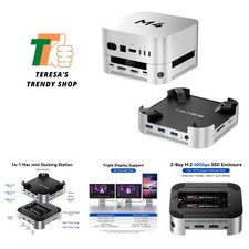 Versatile Mac Mini M4 Dock with Efficient Cooling & 16TB Storage Support picture