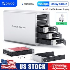 ORICO Daisy Chain 5 Bay Hard Drive Enclosure Alu Das 110TB for 3.5-inchs HDFan picture