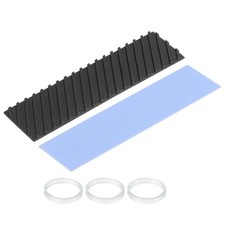 Copper Heatsink 70x20x2mm W Thermal Pad Rubber Ring for M.2 SSD Cooler picture