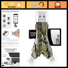 4-in-1 SD Card Reader for iPhone, Android, Mac & Camera - Portable Memory Adapte picture