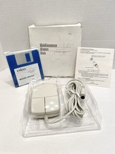 Vintage Unisys 2 Button Mouse PWM-1-PS2 Beige picture