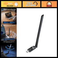 2-in-1 USB WiFi Bluetooth Adapter for PC, WiFi-6 AX900 + BT 5.4 picture